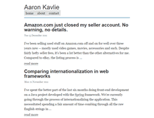 Tablet Screenshot of aaron.kavlie.net